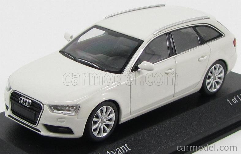 Audi A4 Avant 2011 White Minichamps 410011010 - Miniatures Autos Motos
