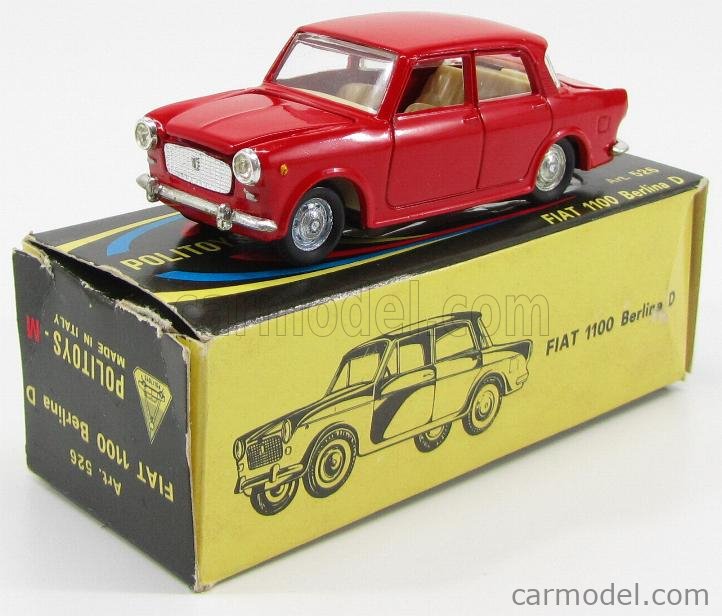 POLITOYS POLISTIL POLMS526 Scala 1/43 | FIAT 1100 D 1962 - 1 ISSUE RED