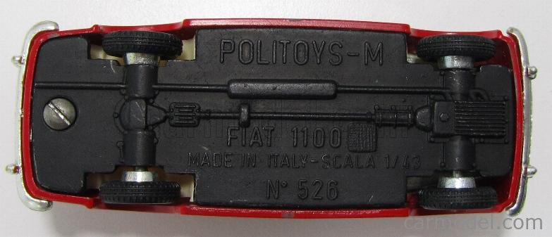 POLITOYS POLISTIL POLMS526 Scala 1/43 | FIAT 1100 D 1962 - 1 ISSUE RED