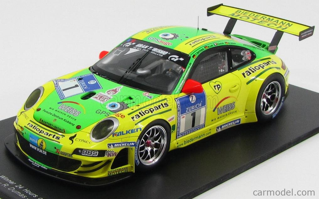 SPARK-MODEL 18S058 Scale 1/18 | PORSCHE 911 997-2 GT3 RSR TEAM MANTHEY ...