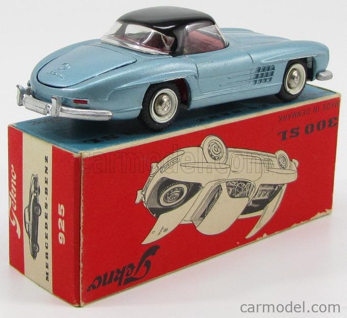 Miniature Solido Mercedes-Benz 300SL 1954 Bleue - 1/43, Hachette, Modèle Collection