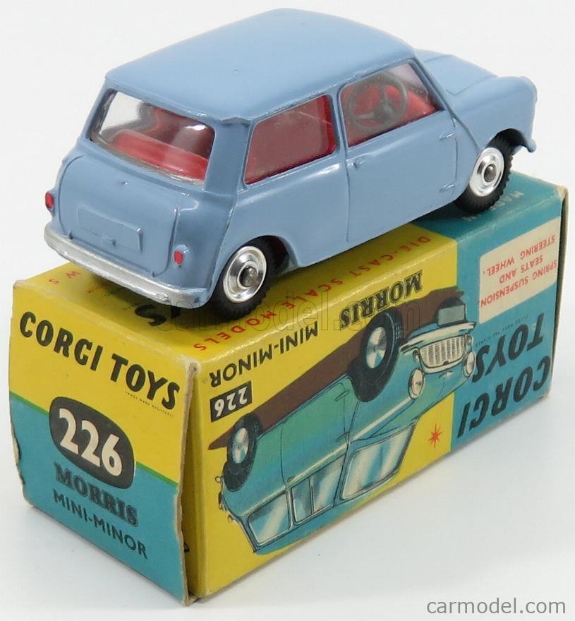 CORGI 226 Scale 1/43 | MORRIS MINI MINOR (RED INTERIOR) LIGHT BLUE