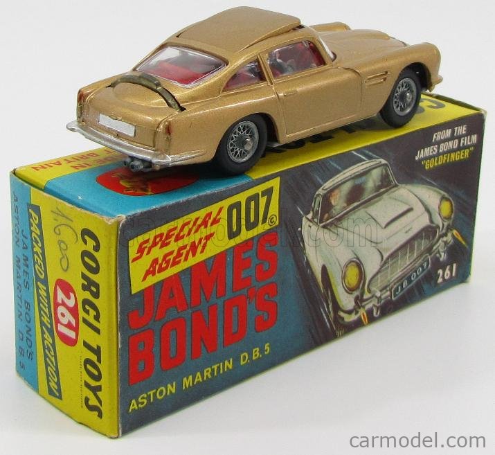 CORGI 261 Scale 1/43 | ASTON MARTIN DB5 007 JAMES BOND (1 ISSUE ...