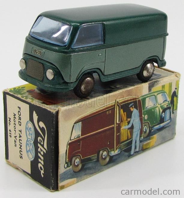 TEKNO 419 Scale 1/43 | FORD ENGLAND TAUNUS VAN 2 TONE GREEN MET