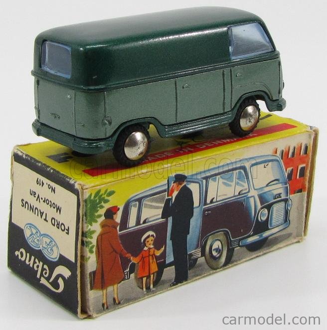 TEKNO 419 Scale 1/43 | FORD ENGLAND TAUNUS VAN 2 TONE GREEN MET