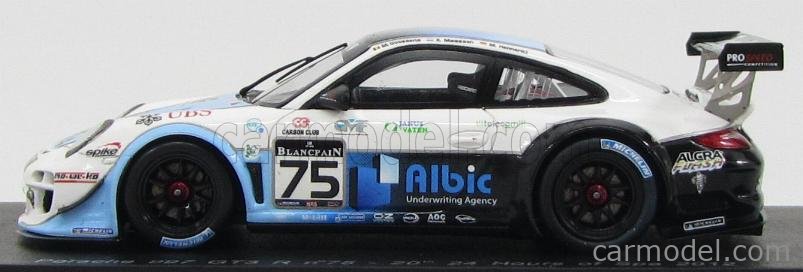 Miniature Spark – Porsche 997 GT3 – 24H Spa 2012 – Échelle 1:43 – Résine – Occasion