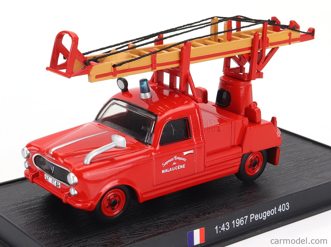 Peugeot 403 Pick-up Pompiers ODEON – Miniature Neuve, échelle 1/43?, Réf 117