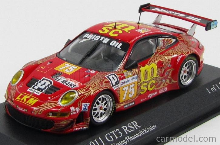 Diecast model cars Porsche 997 GT3 RSR 1/18 Autoart GT3 RSR 2009 no.75 fia gt le mans d.o'young