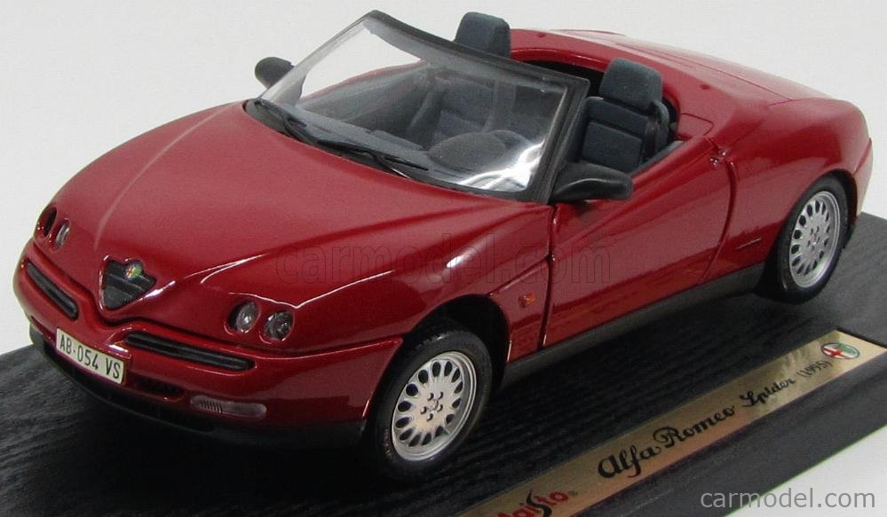 MAISTO SPECIAL EDITION ALFA ROMEO SPIDER 1995 RED CAR 1:18 SCALE NEW IN BOX