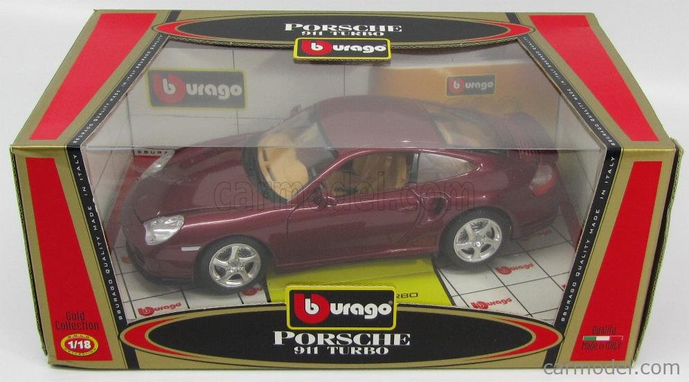 BURAGO 33673 Scale 1/18 | PORSCHE 911 996 TURBO 2000