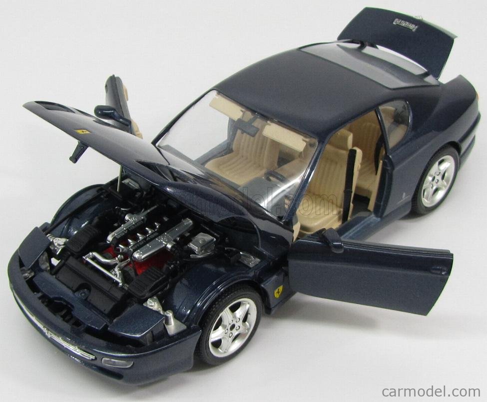 BURAGO 3036 Scale 1/18 | FERRARI 456 GT 1992 BLUE MET