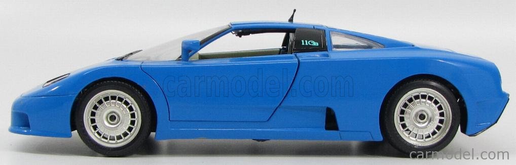 Modèle Réduit Burago 1:18 Bugatti EB110 1991 Bleu - Neuf En Boîte - Réf 3035