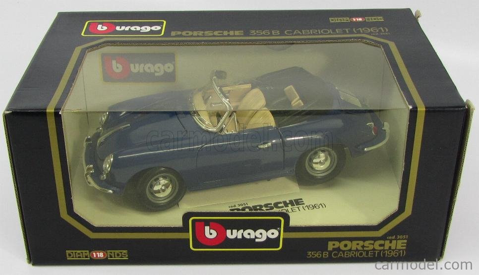 ブラーゴ ポルシェ356B 1/18スケール ブラーゴ ポルシェ 356 B オープン ミニカー 1&frasl;18 BURAGO 356B