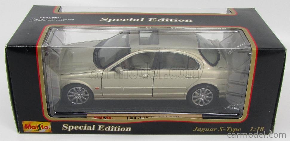 MAISTO 31865 Scale 1/18 | JAGUAR S-TYPE 1999 LIGHT GOLD MET