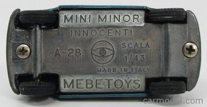 MEBETOYS MATTEL A28 Scale 1/43 | INNOCENTI MINI MINOR HIPPY