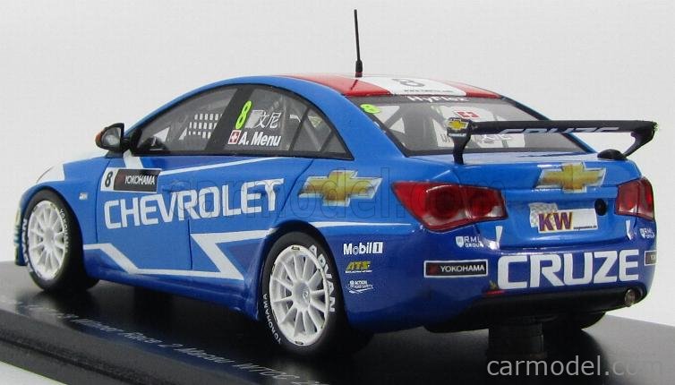 Modèle Réduit SPARK 1:43 Chevrolet Cruze 1.6T #8 Winner WTCC Portimão 2012 - Neuf
