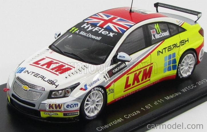 Chevrolet Cruze 1.6T #9 WTCC 2013 A. Mac Dowall 1:43 Model Spark Model