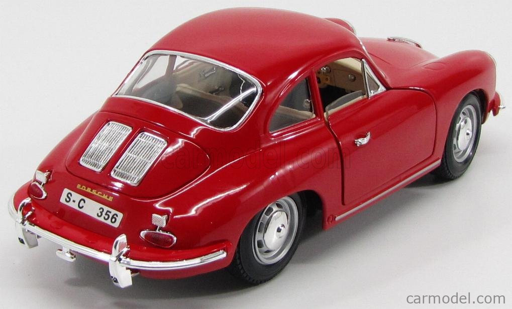 BURAGO BU12026R Масштаб 1/18 | PORSCHE 356B COUPE 1961 RED