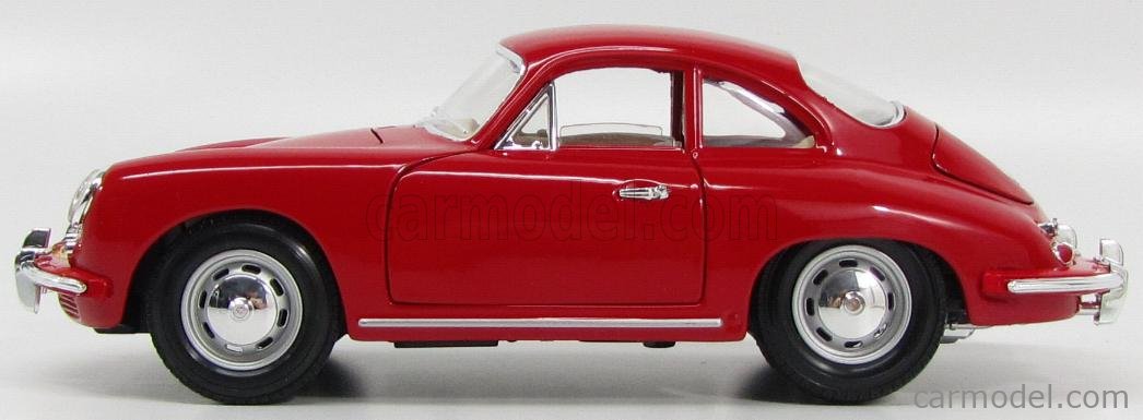 BURAGO BU12026R Scale 1/18 | PORSCHE 356B COUPE 1961 RED