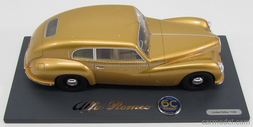 Modèle Réduit 1:18 Alfa Romeo 6C 2500 Freccia D'Oro (Toit Ouvrant) - Marque BBR - Neuf