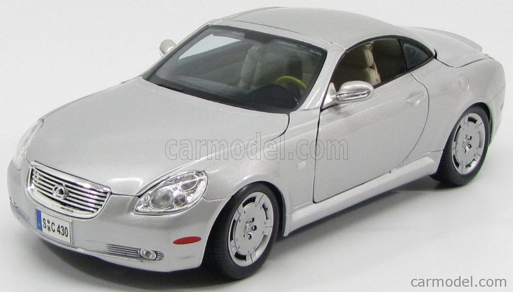 BURAGO 12017S Scale 1/18 | LEXUS SC430 COUPE 2-DOOR 2002 SILVER