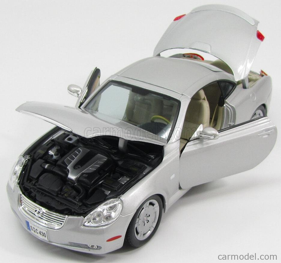 BURAGO 12017S Scale 1/18 | LEXUS SC430 COUPE 2-DOOR 2002 SILVER