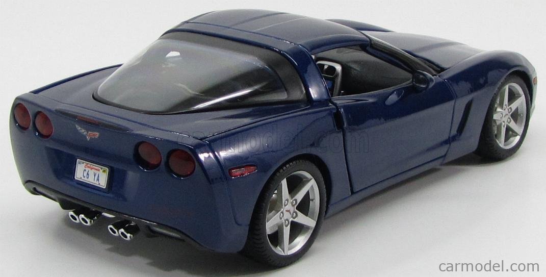 MAISTO 31117BL Scale 1/18 | CHEVROLET CORVETTE COUPE 2-DOOR 2005 BLUE MET