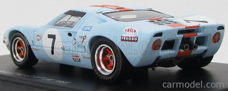 Miniature Spark 1/43 - Ford GT40 4.9L V8 #8 - 6H BOAC 1968 - Drury/Holland