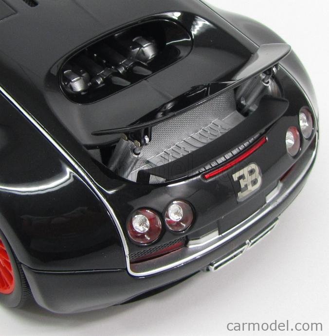 Minichamps Scale Bugatti Veyron Super Sport With Orange Rims