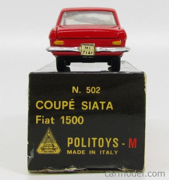 Miniature Politoys 1/43 Fiat Siata 1500 Verte - Copie Russe URSS, Occasion