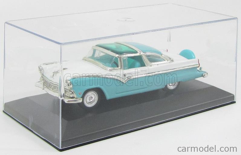 Miniature Ford Crown Victoria 1955 1/43 - Yat Ming Road Legends, Noire Et Blanche, Neuve