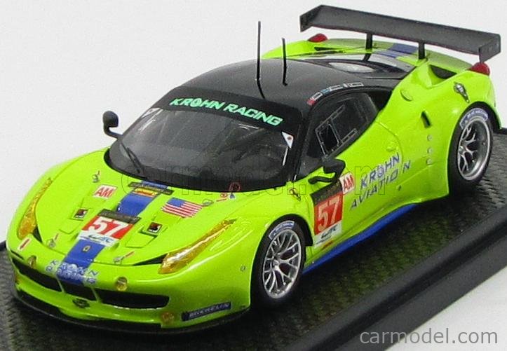 Miniature Fujimi 1/43 – Ferrari 458 Italia GT2 N°57 Krohn Racing, Le Mans 2012
