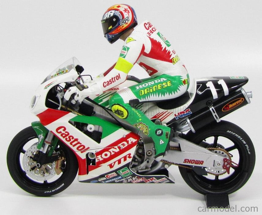 Miniature Minichamps 1/12 Honda RC211V Rossi 2003 - Avec Figurine Philip Island
