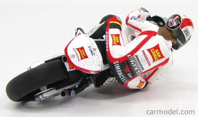 Minichamps Marco Simoncelli Hanging Off Figure 2011 1/12 Honda