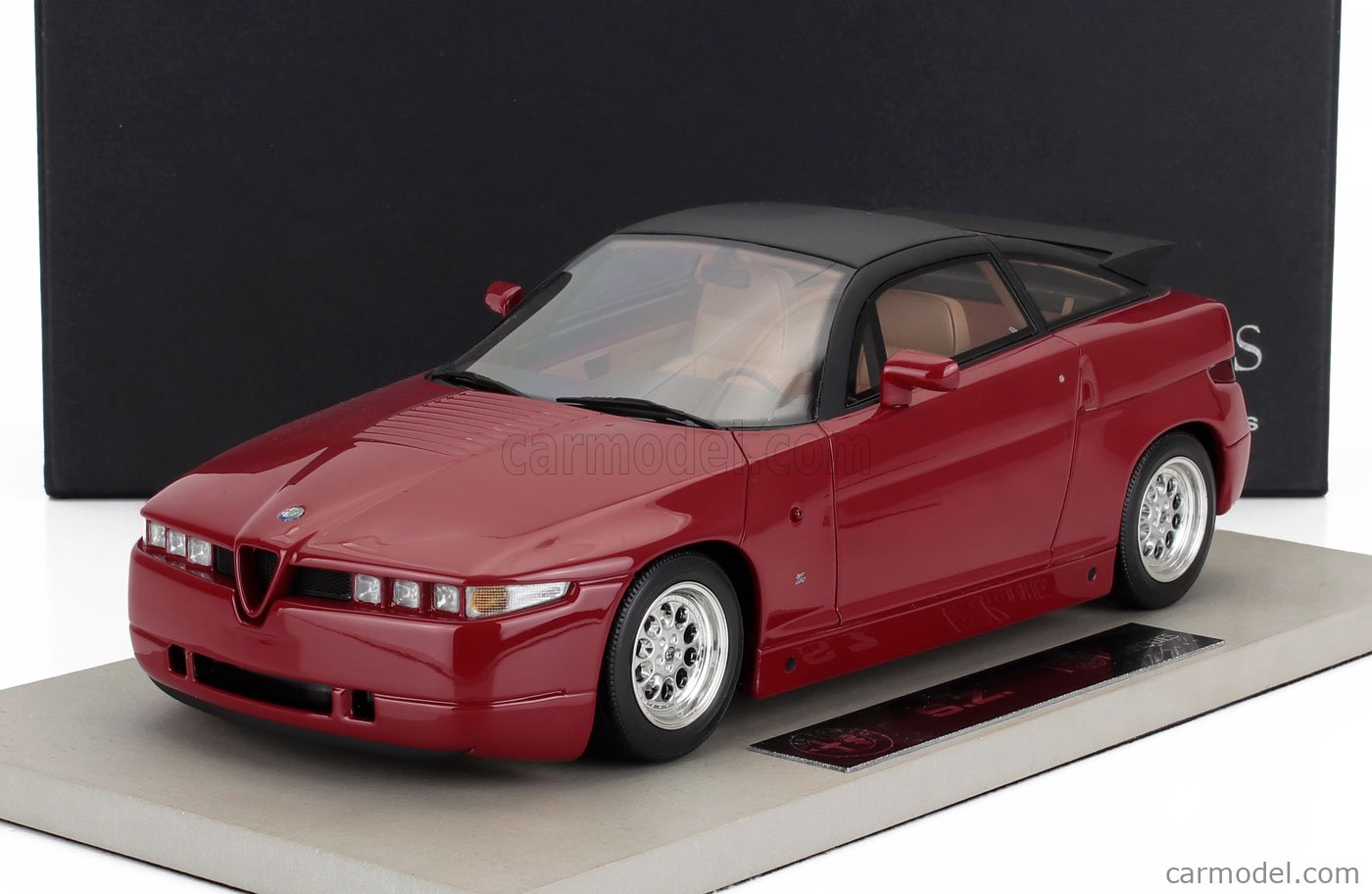 1/18 アルファロメオザガートSZ TOPMARQUES TOP001A Scale 1/18 | ALFA ROMEO SZ ZAGATO COUPE 1989 RED