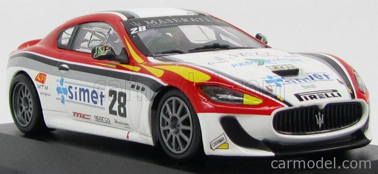 1/43 マセラティ グランツーリスモ MC GT4 2010 ホワイト ミニチャンプス 1/43 マセラティ グランツーリスモ MC GT4 2010