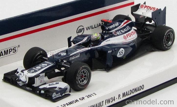 MINICHAMPS 410120118 Scale 1/43 | WILLIAMS F1 FW34 COSWORTH