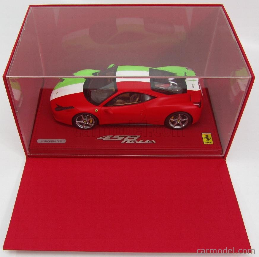 B.B.R ☆激レア絶版*世界80台*BBR*1/18*Ferrari 458 Italia Italian Flag≠MR - 自動車