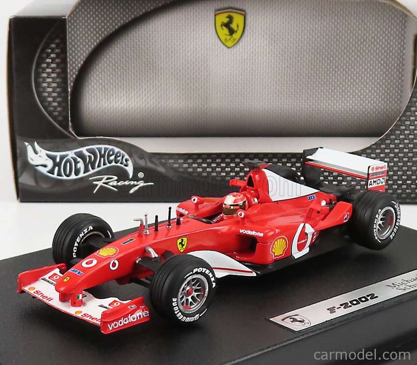 Schumacher num 1  54626-2453 Mattel Hot Wheels 1/18 Ferrari F2002 M 