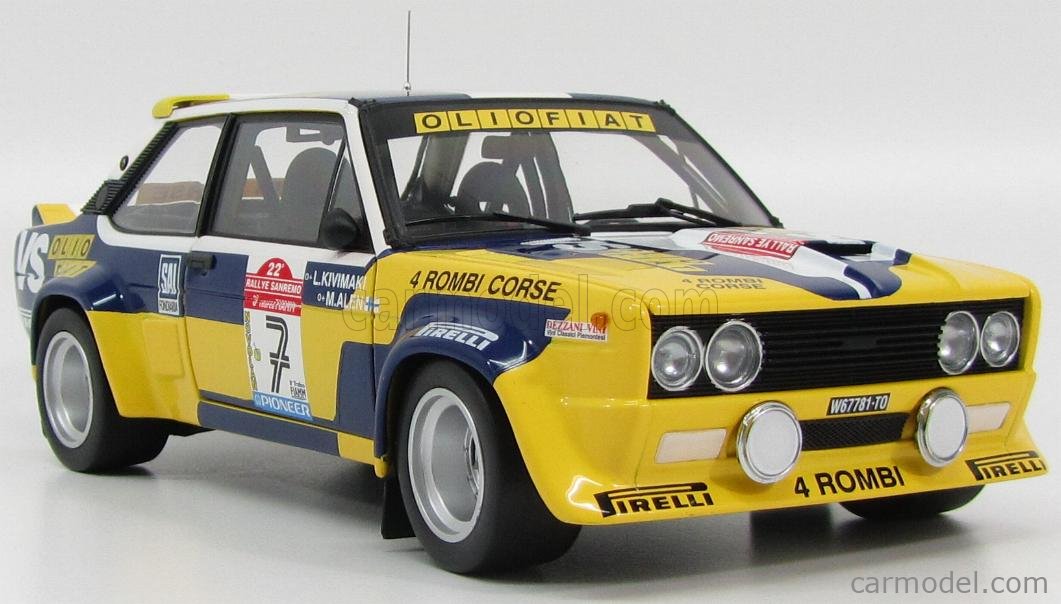 1:18 Kyosho Fiat 131 Abarth Rally de San Remo 1980 alen 08372e nuevo New