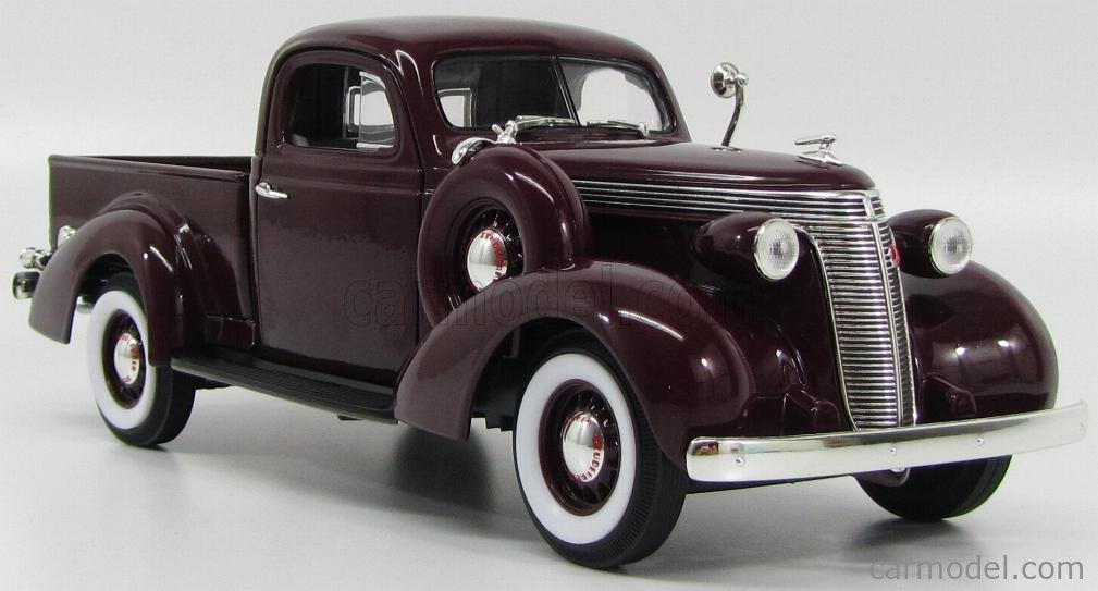 LUCKY-DIECAST LDC92458BR Scale 1/18  STUDEBAKER COUPE EXPRESS PICK-UP 1937 BORDEAUX
