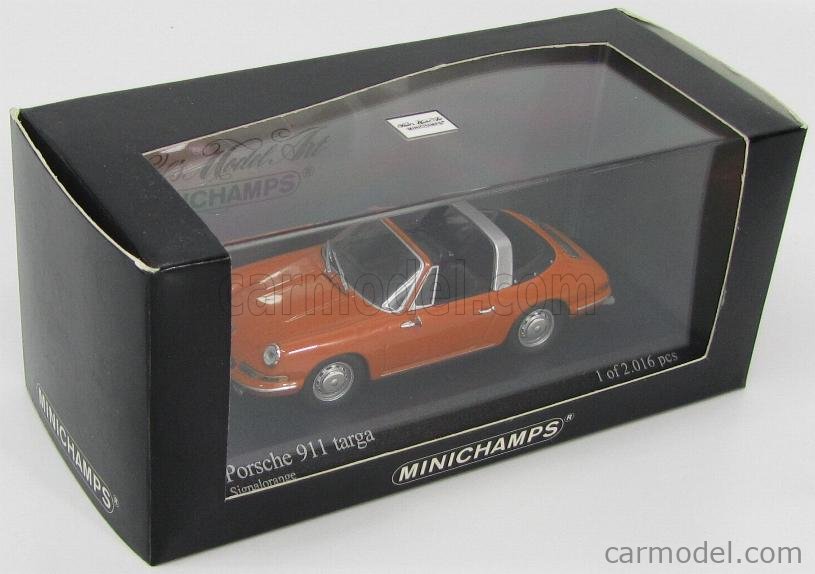 MINICHAMPS 400061161 Scale 1/43 | PORSCHE 911 TARGA 1965 ORANGE