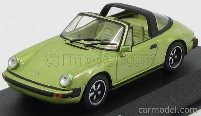 MINICHAMPS 400061261 Scale 1/43 | PORSCHE 911 TARGA 1977 LIGHT GREEN MET