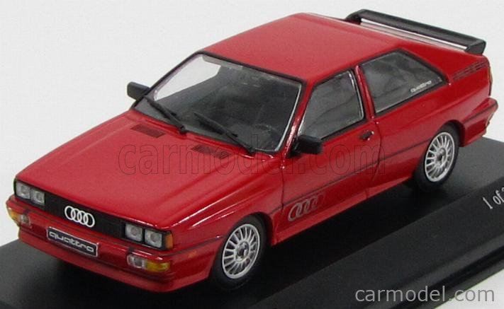 Audi Quattro Rouge 1981 – Minichamps 1/43 – Collection Miniature Neuve