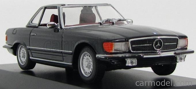 MINICHAMPS 430033451 Mercedes 350 SL Cabriolet Hard Top Noir 1:43 - Occasion Boîte