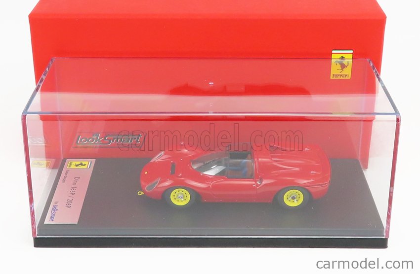 LOOKSMART LS422 Scale 1/43 | FERRARI 166P/206P DINO SPIDER 1967 RED YELLOW