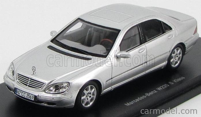 Modèle Spark Mercedes Classe S W221 2005 – 1:43 Couleur Gun Métallic, Neuf