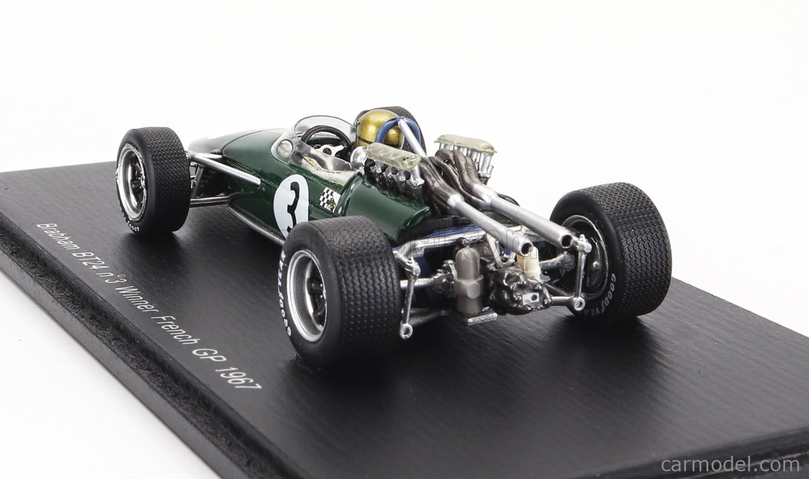 激レア　日本未発売　F1マシンコレクション　BRABHAM　BT24 1967年 Brabham BT24 Repco V8 F1 2° GP Mexico 1967 - scale 1/18th