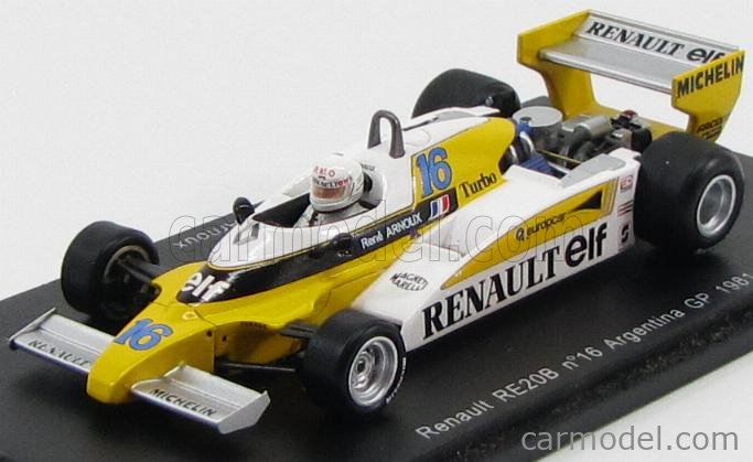 RENAULT - F1 RE20B N 16 GP ARGENTINA 1981 RENE ARNOUX