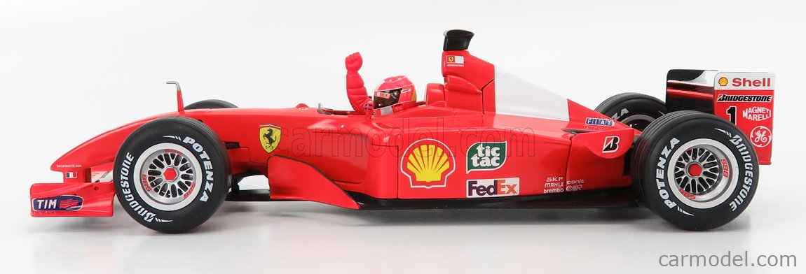 MATTEL HOT WHEELS 53956 Scale 1/18 | FERRARI F1 F2001 N 1 MICHAEL